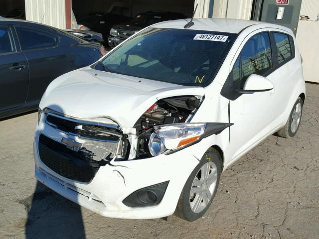 KL8CB6S98EC522007 - 2014 CHEVROLET SPARK LS WHITE photo 2