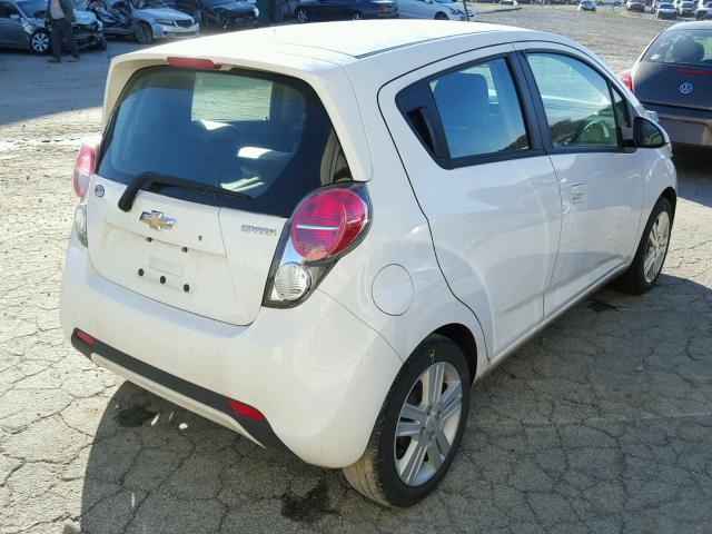 KL8CB6S98EC522007 - 2014 CHEVROLET SPARK LS WHITE photo 4