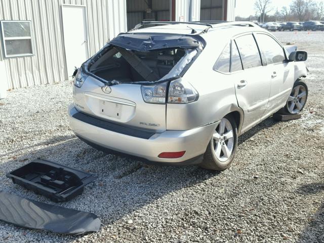 2T2GK31UX7C014785 - 2007 LEXUS RX 350 SILVER photo 4