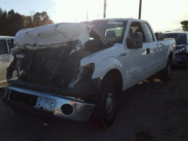 1FTVX1CT4DKE49348 - 2013 FORD F150 SUPER WHITE photo 2