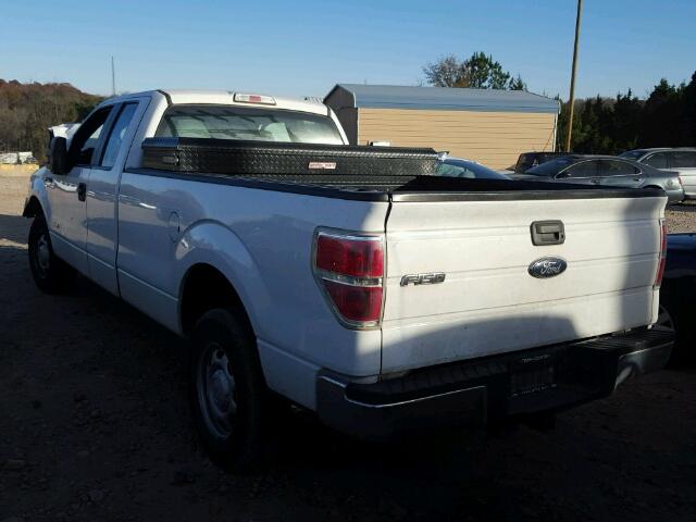 1FTVX1CT4DKE49348 - 2013 FORD F150 SUPER WHITE photo 3