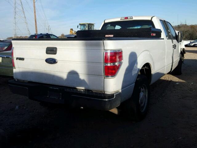 1FTVX1CT4DKE49348 - 2013 FORD F150 SUPER WHITE photo 4