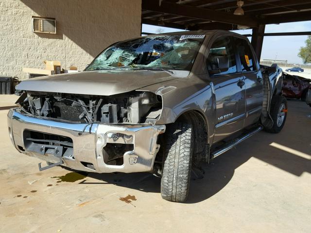 1N6BA07D98N359969 - 2008 NISSAN TITAN XE BROWN photo 2