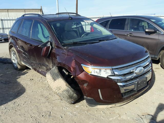 2FMDK4JC4CBA89176 - 2012 FORD EDGE SEL BROWN photo 1