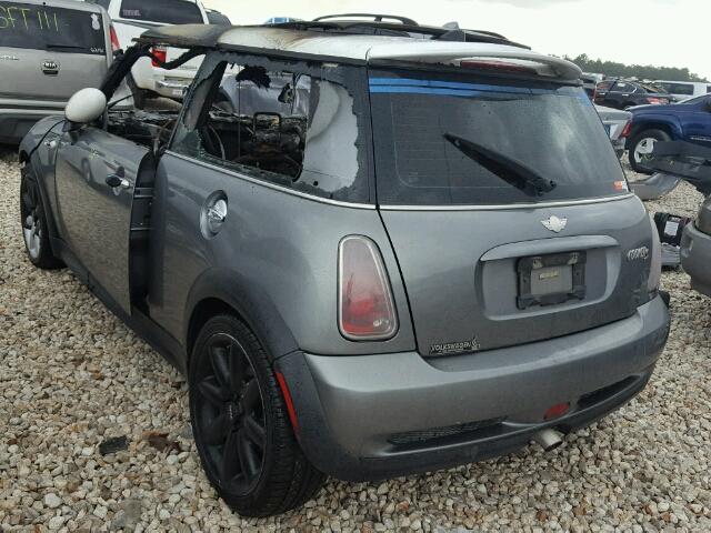 WMWRE33475TD97575 - 2005 MINI COOPER S GRAY photo 3