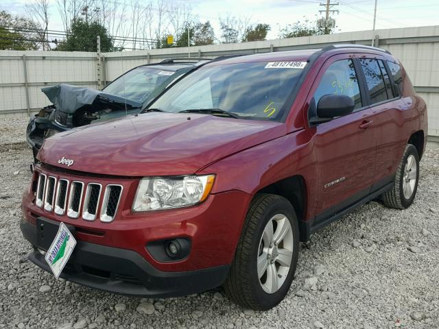 1C4NJDBB6CD621605 - 2012 JEEP COMPASS SP RED photo 2