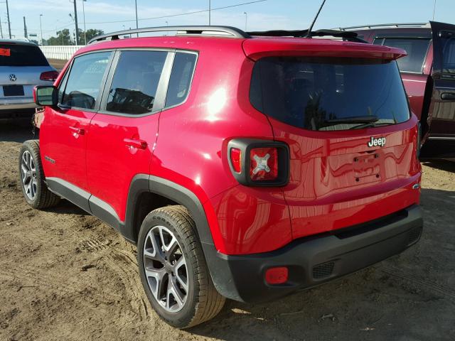 ZACCJABT0FPC06705 - 2015 JEEP RENEGADE L RED photo 3