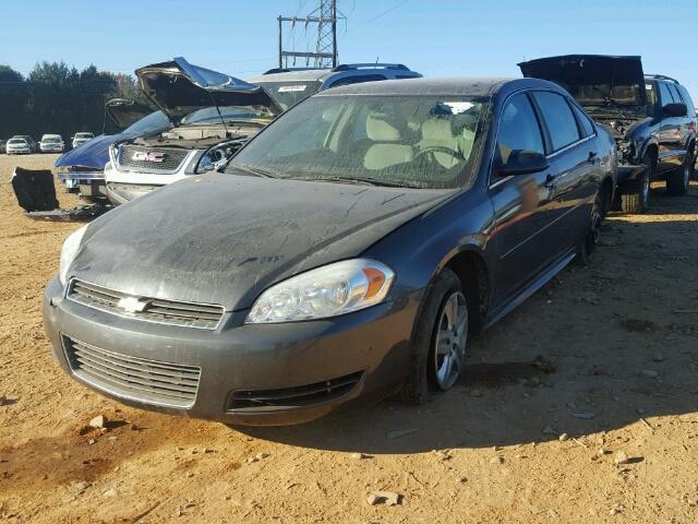 2G1WF5EK2B1295652 - 2011 CHEVROLET IMPALA LS BLACK photo 2