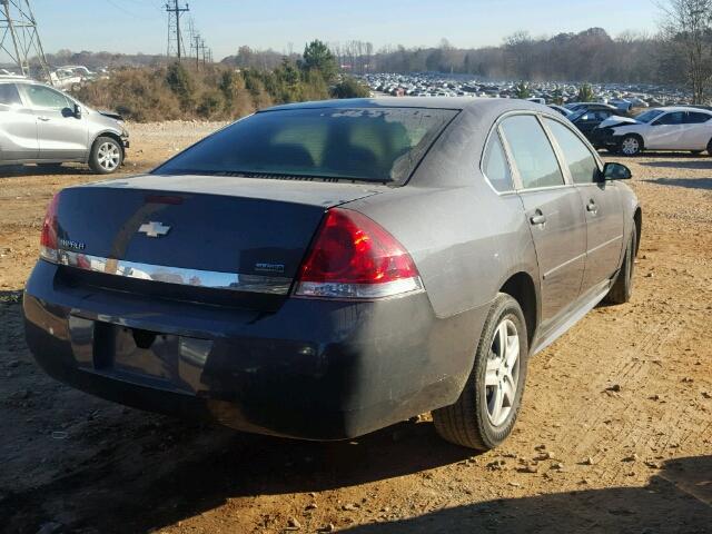 2G1WF5EK2B1295652 - 2011 CHEVROLET IMPALA LS BLACK photo 4