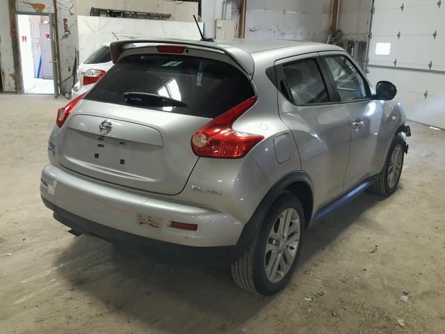 JN8AF5MV7BT017017 - 2011 NISSAN JUKE S SILVER photo 4