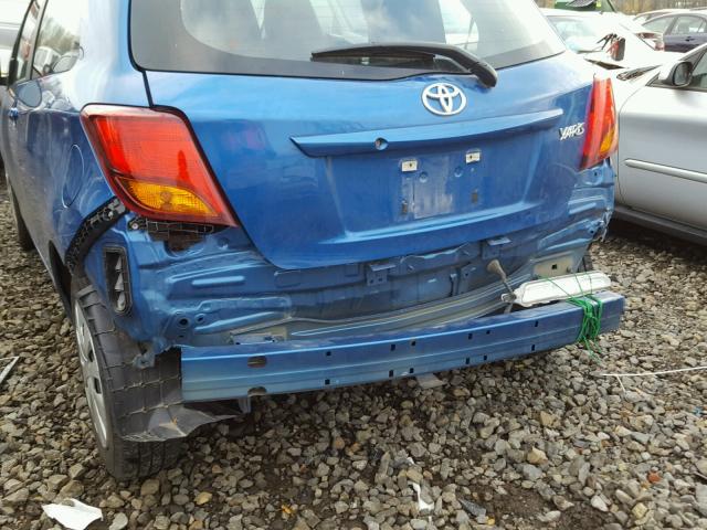 VNKJTUD36HA076200 - 2017 TOYOTA YARIS L BLUE photo 9