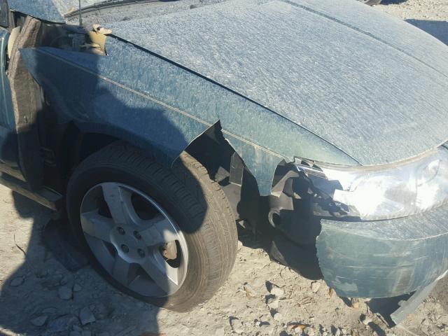 1G8AL55F17Z194043 - 2007 SATURN ION LEVEL GREEN photo 9