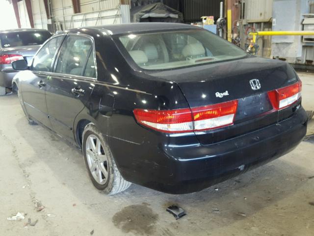 1HGCM665X3A014916 - 2003 HONDA ACCORD EX BLACK photo 3