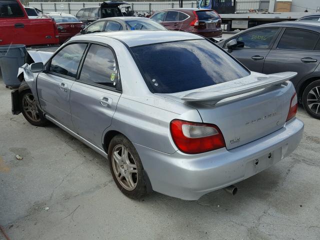 JF1GD67522H525840 - 2002 SUBARU IMPREZA RS SILVER photo 3