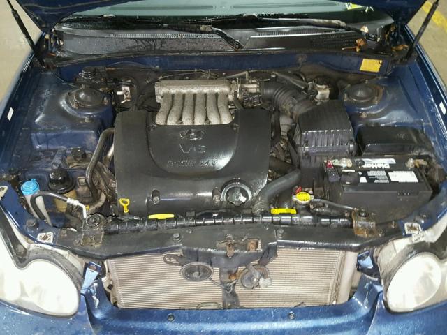 KMHWF35H35A182637 - 2005 HYUNDAI SONATA GLS BLUE photo 7