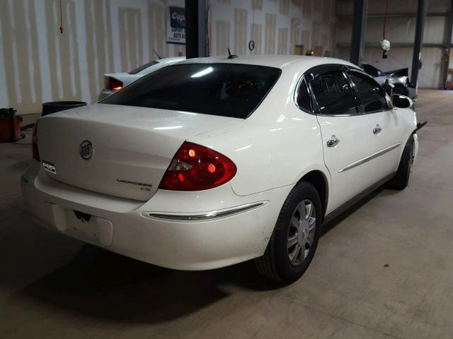 2G4WC582681360549 - 2008 BUICK LACROSSE C WHITE photo 4