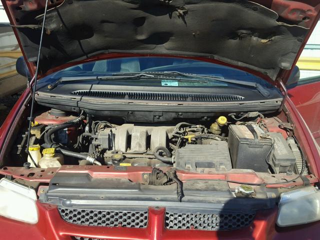 2B4GP45R1YR701881 - 2000 DODGE CARAVAN SE RED photo 7