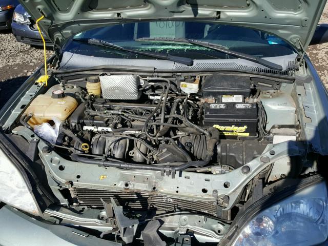 1FAFP34N25W174904 - 2005 FORD FOCUS ZX4 GREEN photo 7