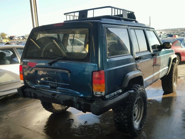 1J4FT28S6WL258737 - 1998 JEEP CHEROKEE S GREEN photo 4