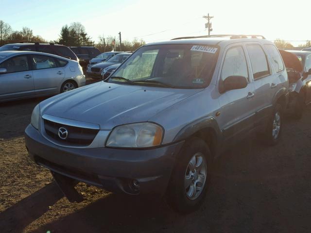 4F2YU09131KM35488 - 2001 MAZDA TRIBUTE LX SILVER photo 2