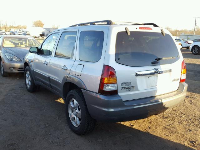 4F2YU09131KM35488 - 2001 MAZDA TRIBUTE LX SILVER photo 3