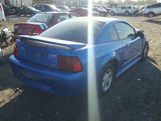 1FAFP4049YF138036 - 2000 FORD MUSTANG BLUE photo 4