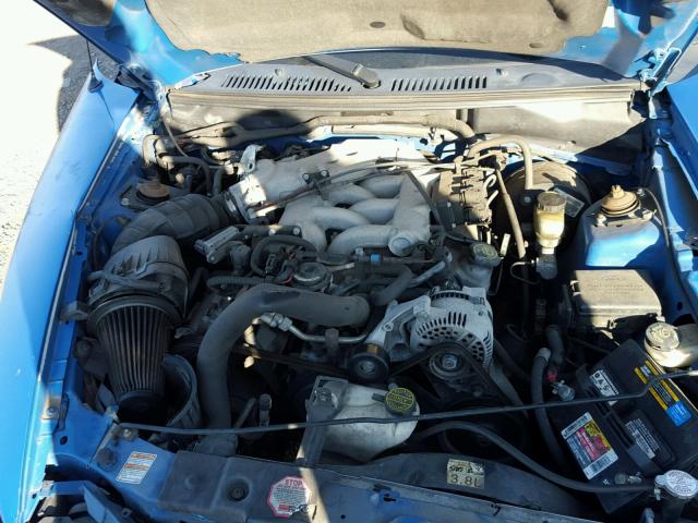 1FAFP4049YF138036 - 2000 FORD MUSTANG BLUE photo 7