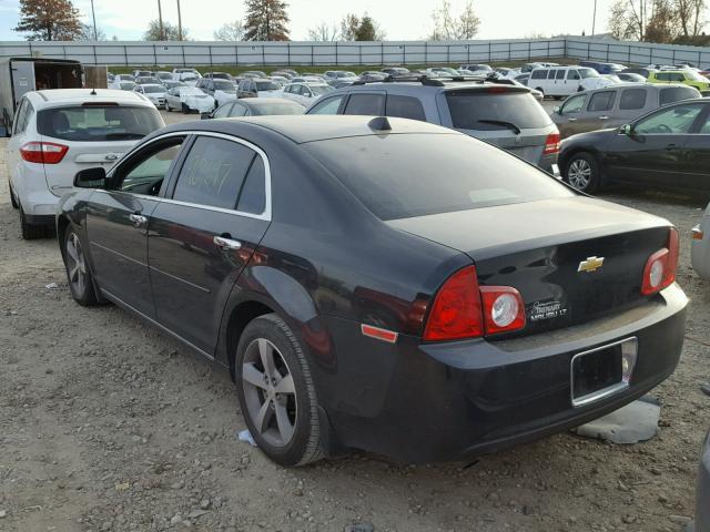 1G1ZC5E00CF216199 - 2012 CHEVROLET MALIBU 1LT BLACK photo 3