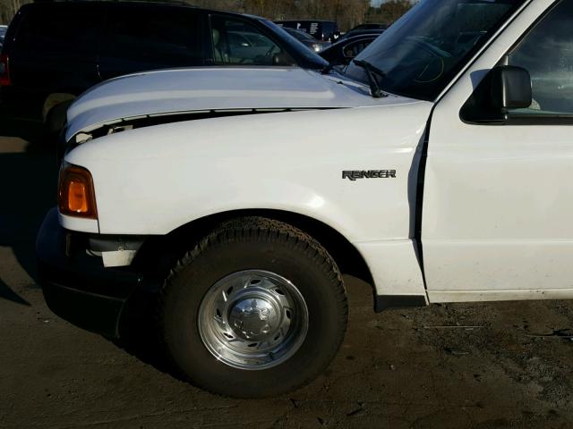 1FTYR10D75PA44769 - 2005 FORD RANGER WHITE photo 10