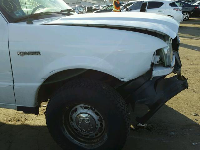 1FTYR10D75PA44769 - 2005 FORD RANGER WHITE photo 9