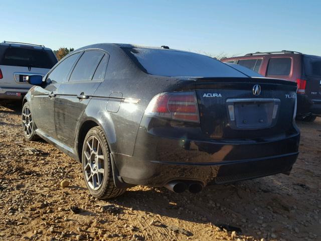 19UUA76587A013742 - 2007 ACURA TL TYPE S BLACK photo 3