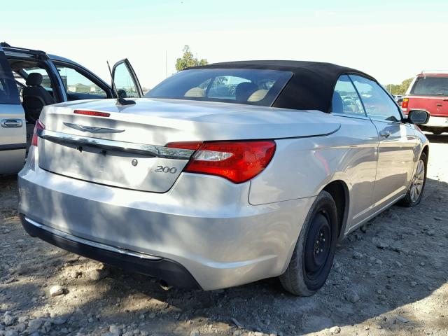 1C3BCBEB0CN149767 - 2012 CHRYSLER 200 TOURIN SILVER photo 4