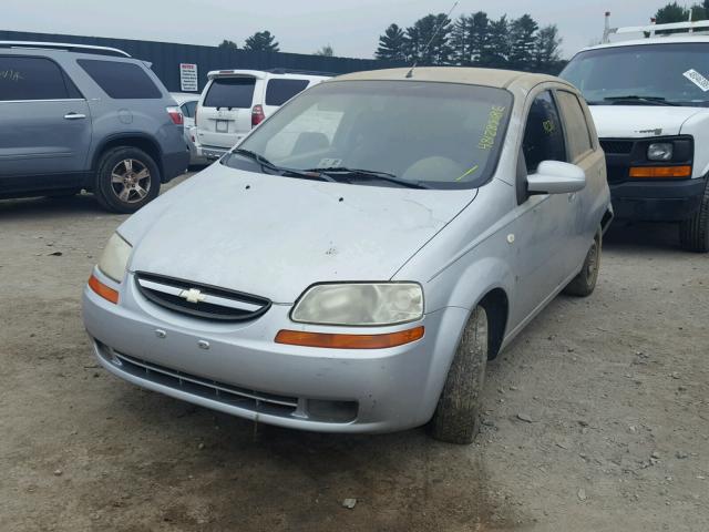 KL1TD66637B728790 - 2007 CHEVROLET AVEO BASE Күміс фото 2