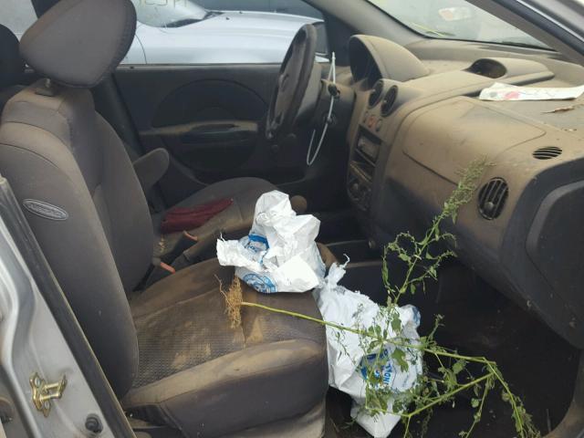 KL1TD66637B728790 - 2007 CHEVROLET AVEO BASE Күміс фото 5