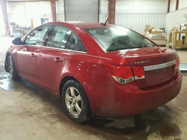 1G1PF5S96B7282038 - 2011 CHEVROLET CRUZE LT MAROON photo 3