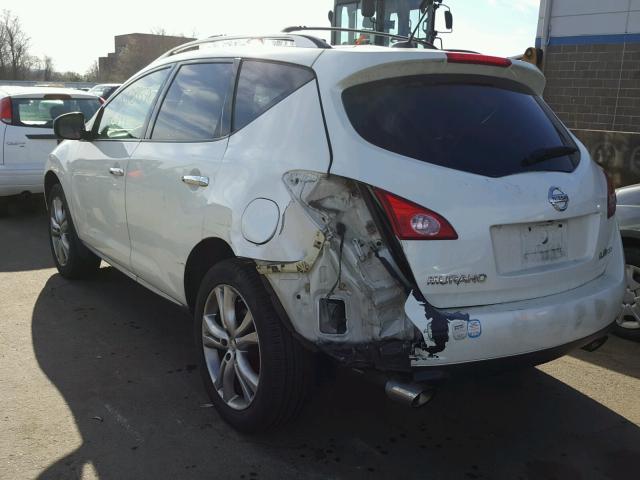 JN8AZ18W29W101824 - 2009 NISSAN MURANO S WHITE photo 3