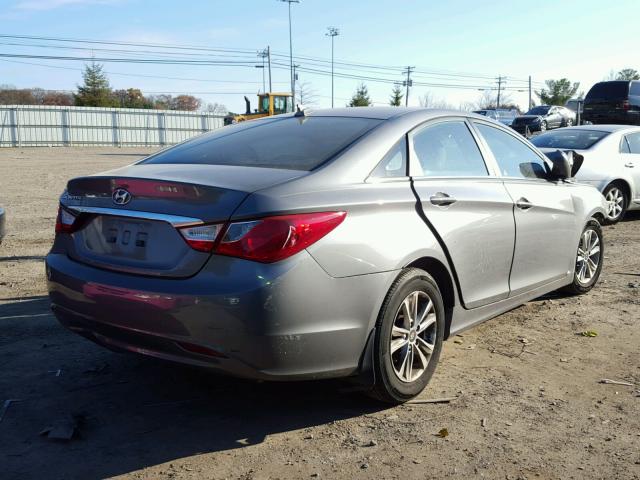 5NPEB4AC4CH503327 - 2012 HYUNDAI SONATA GLS GRAY photo 4