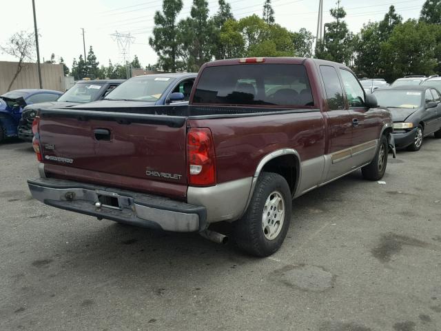 2GCEC19V631348945 - 2003 CHEVROLET SILVERADO BURGUNDY photo 4