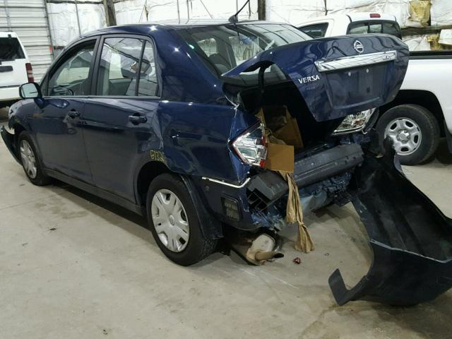 3N1BC1AP8AL426933 - 2010 NISSAN VERSA S BLUE photo 3