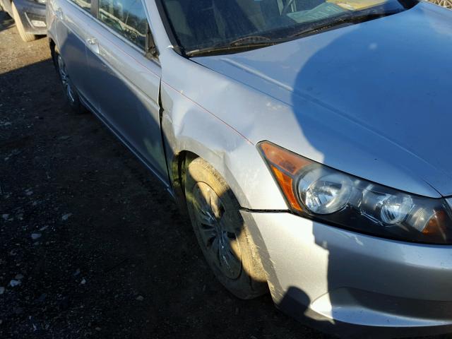 1HGCP26349A090705 - 2009 HONDA ACCORD LX GRAY photo 9