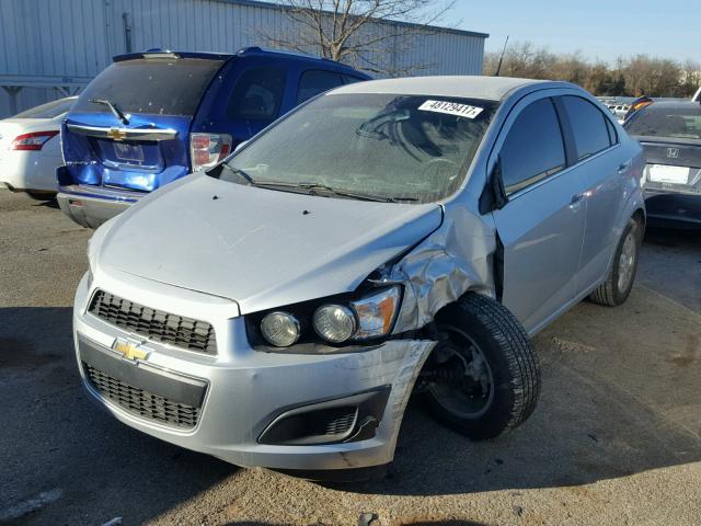 1G1JC5SH5E4128674 - 2014 CHEVROLET SONIC LT SILVER photo 2