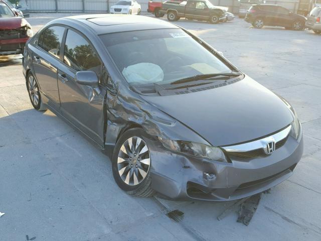 1HGFA168X9L015158 - 2009 HONDA CIVIC EX GRAY photo 1