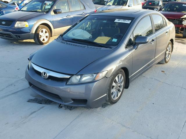 1HGFA168X9L015158 - 2009 HONDA CIVIC EX GRAY photo 2