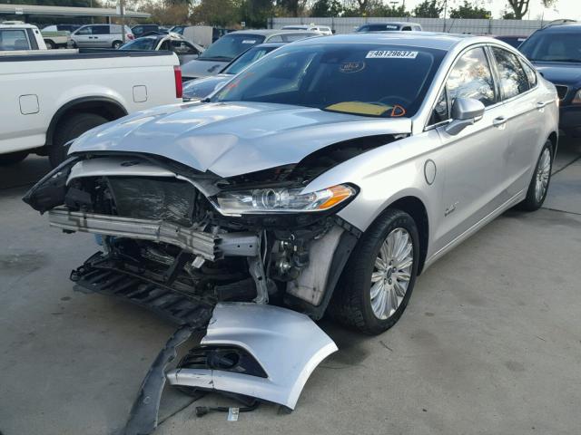 3FA6P0SU7ER257188 - 2014 FORD FUSION TIT SILVER photo 2