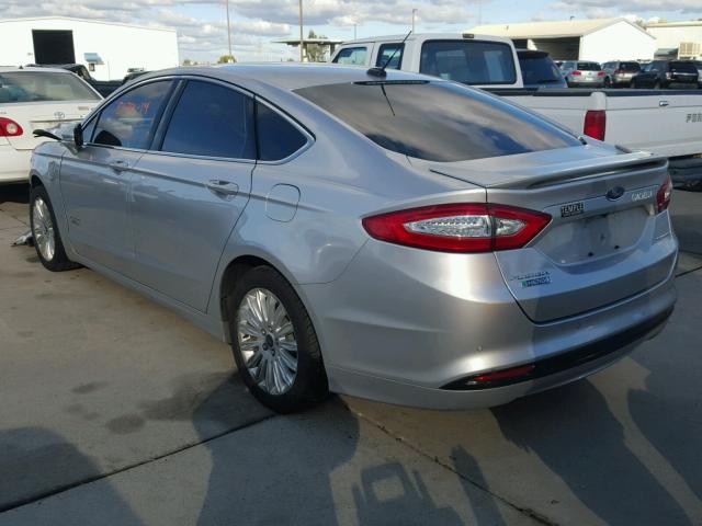 3FA6P0SU7ER257188 - 2014 FORD FUSION TIT SILVER photo 3