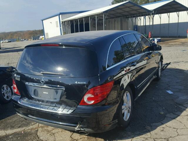 4JGCB65E78A080431 - 2008 MERCEDES-BENZ R 350 BLACK photo 4