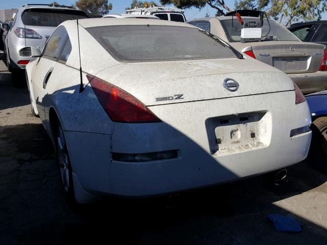 JN1AZ34EX4T050526 - 2004 NISSAN 350Z COUPE WHITE photo 3