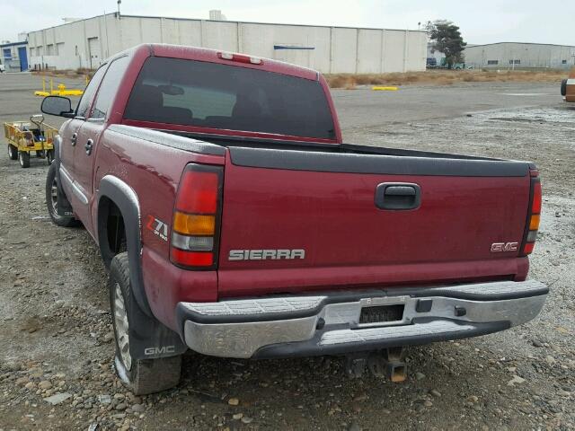 2GTEK13T951171501 - 2005 GMC NEW SIERRA RED photo 3