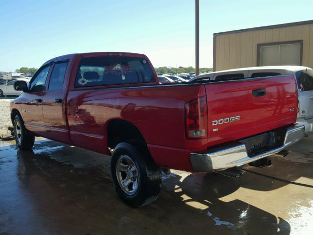 1D7HA18NX4J241799 - 2004 DODGE RAM 1500 S RED photo 3