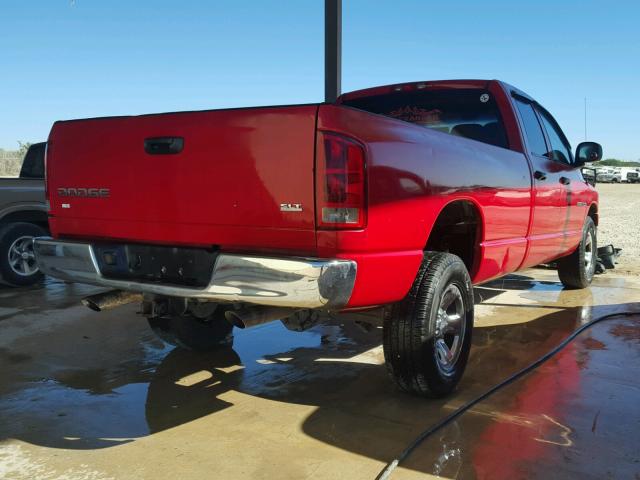 1D7HA18NX4J241799 - 2004 DODGE RAM 1500 S RED photo 4